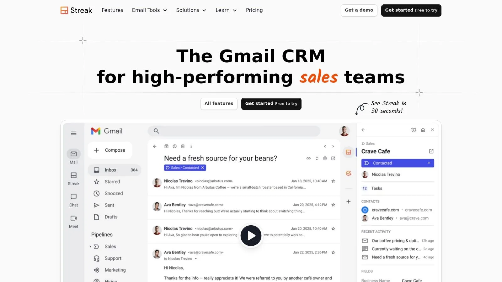 Streak for Gmail
