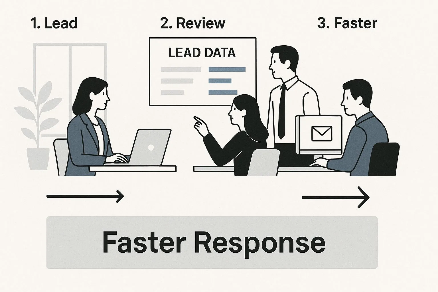 Infographic about lead distribution software