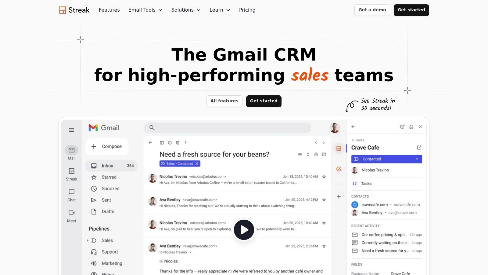 Streak (CRM for Gmail)