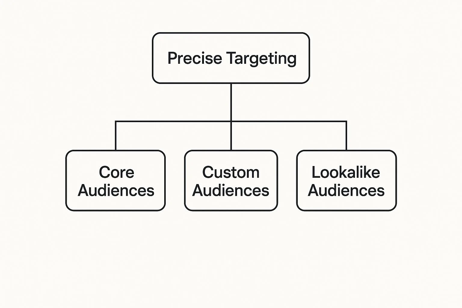 Infographic about facebook ads targeting options