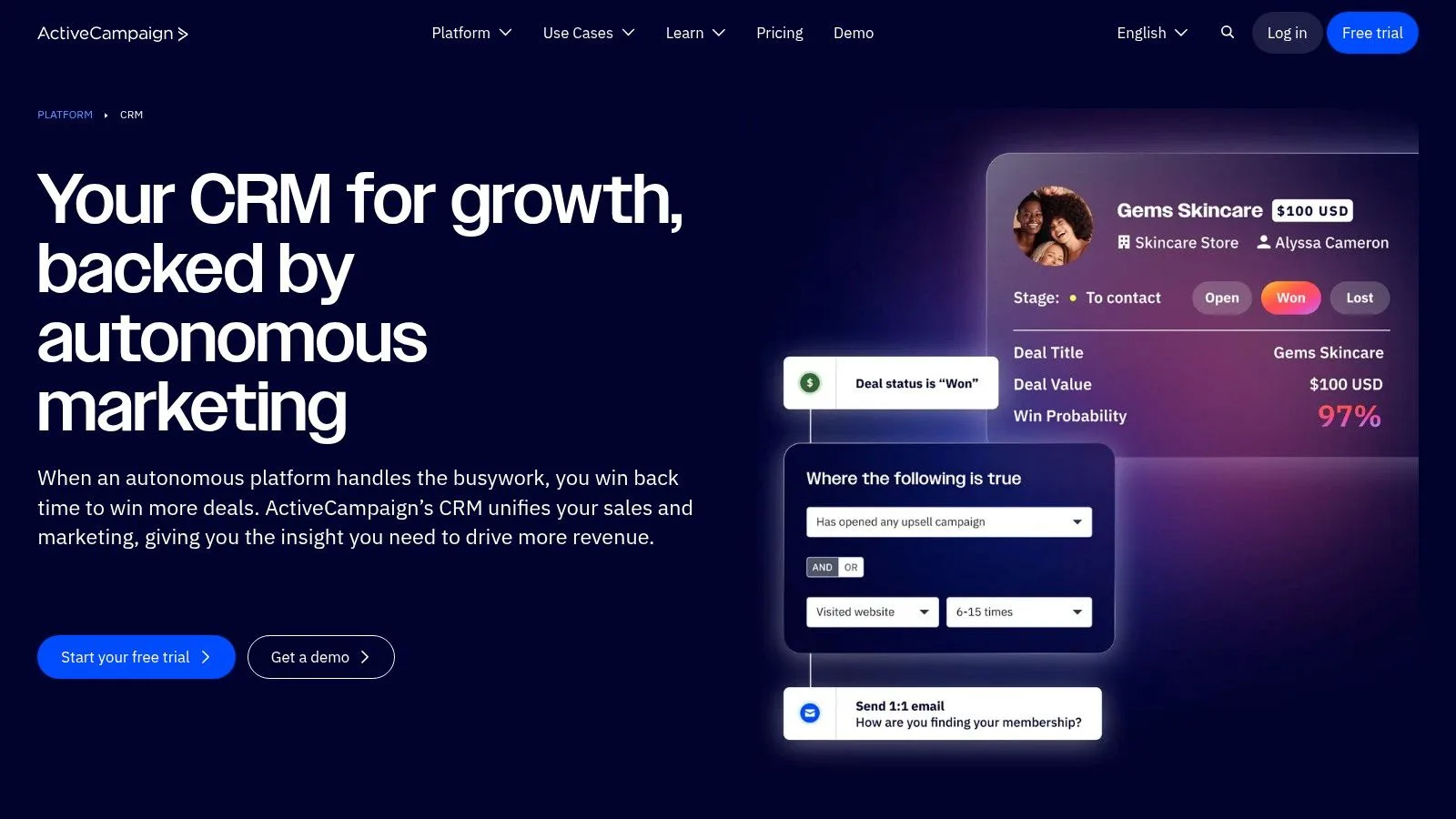 ActiveCampaign Sales CRM