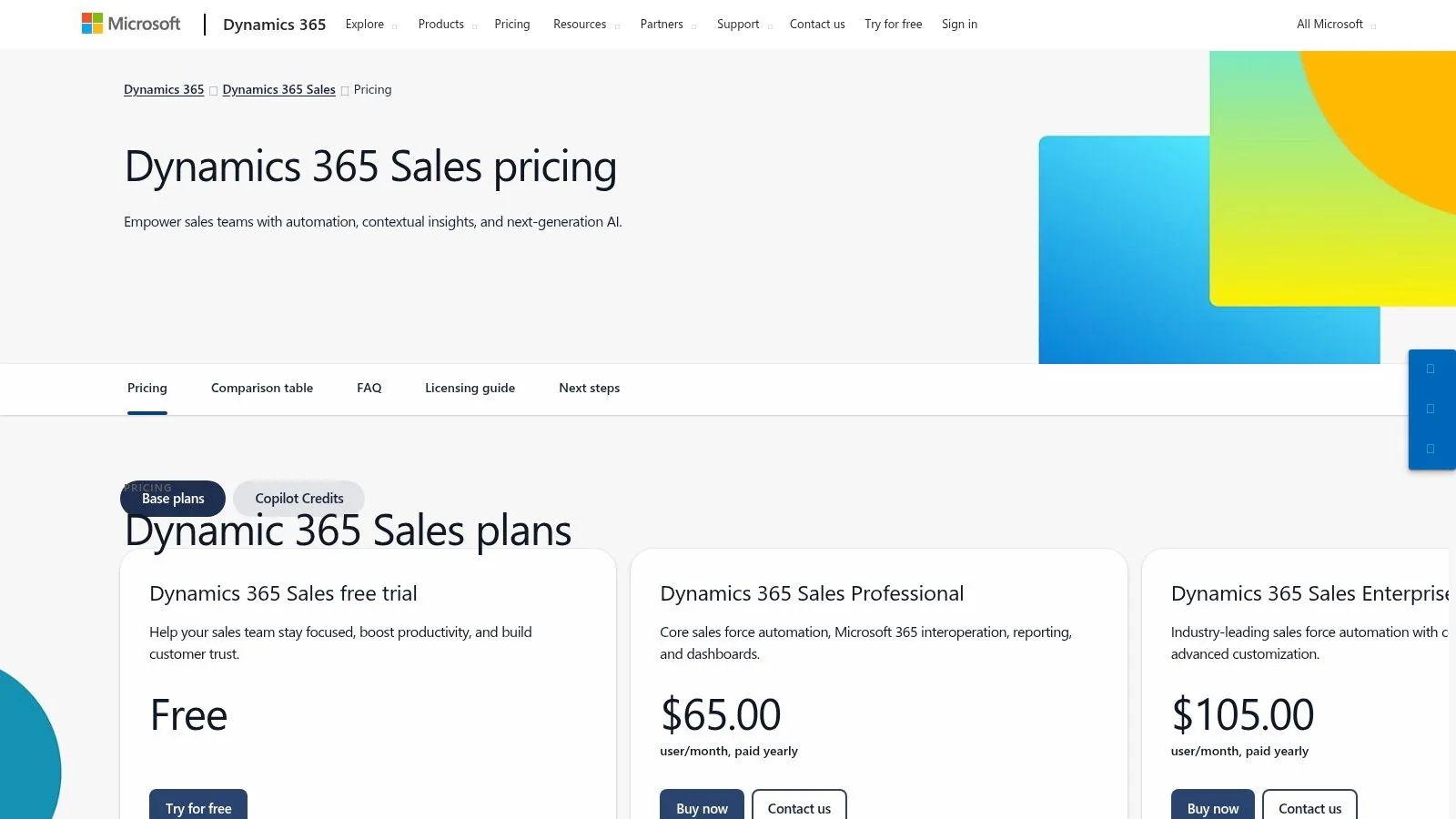 Microsoft Dynamics 365 Sales