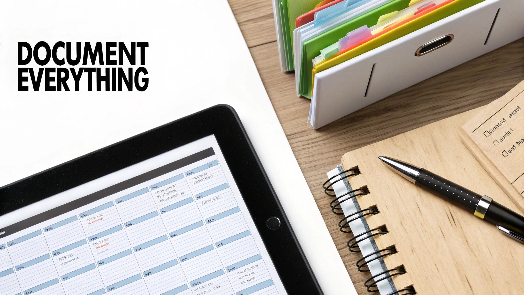 Document Everything and Maintain Communication Records