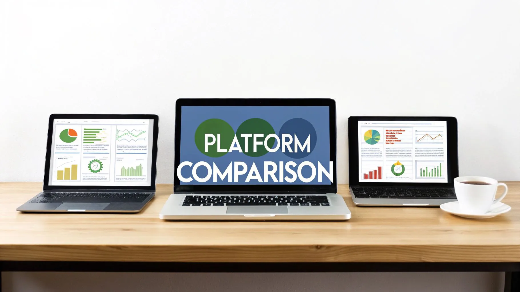 A visual representation of different marketing automation tools being compared side-by-side
