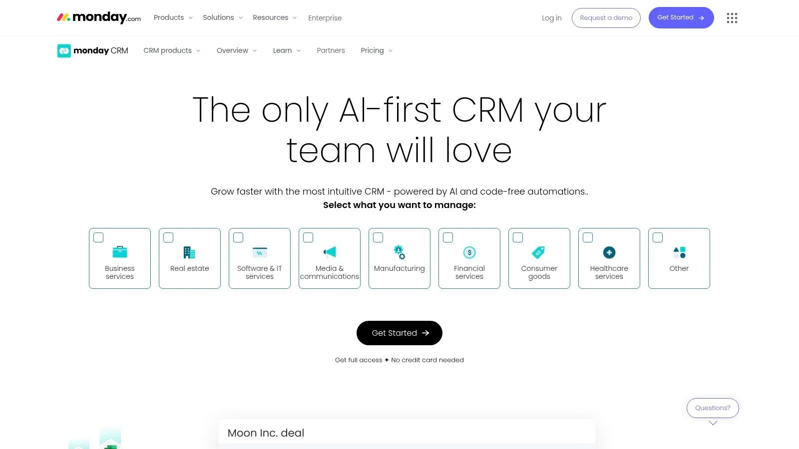 monday sales CRM